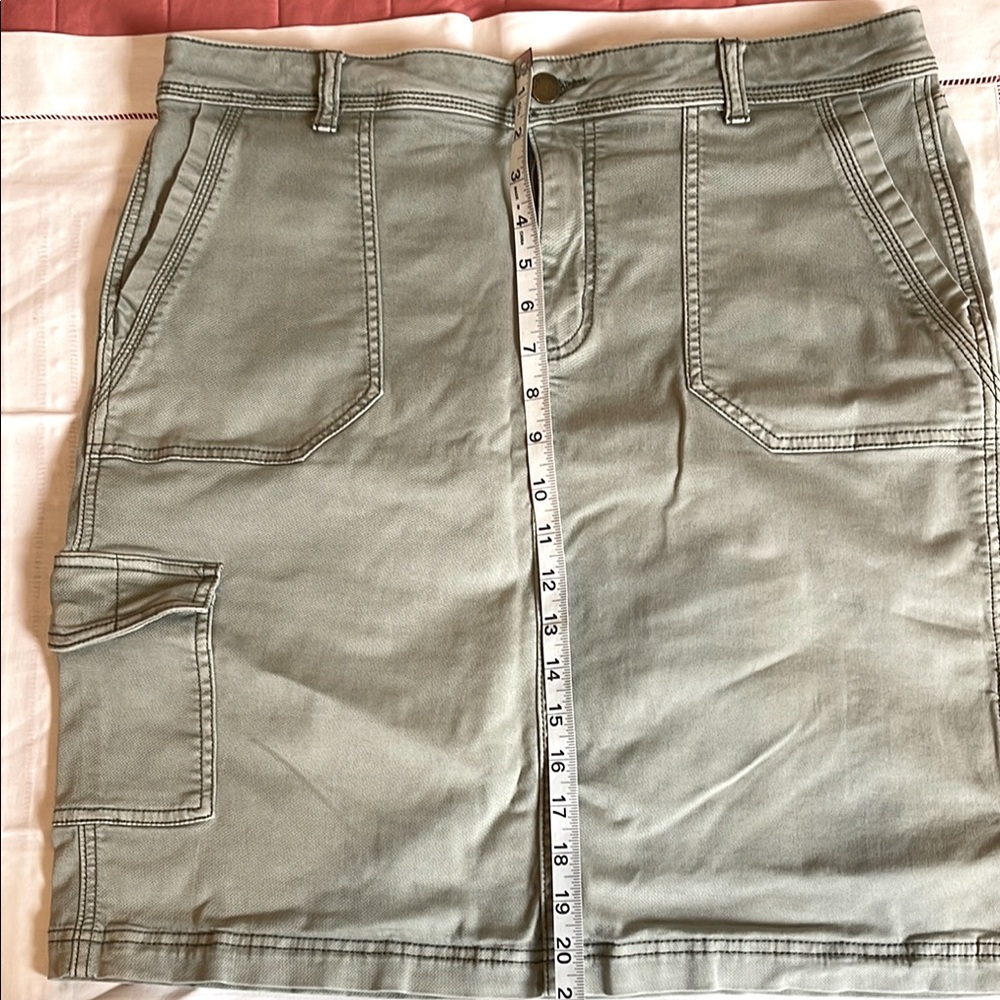 Caslon Olive Utility Skirt